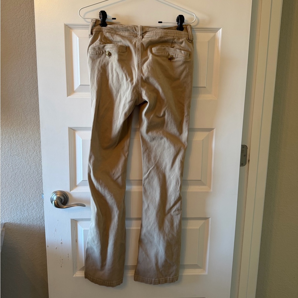 American Eagle Outfitters Khaki Kick Boot Pants - Picture 2 of 7